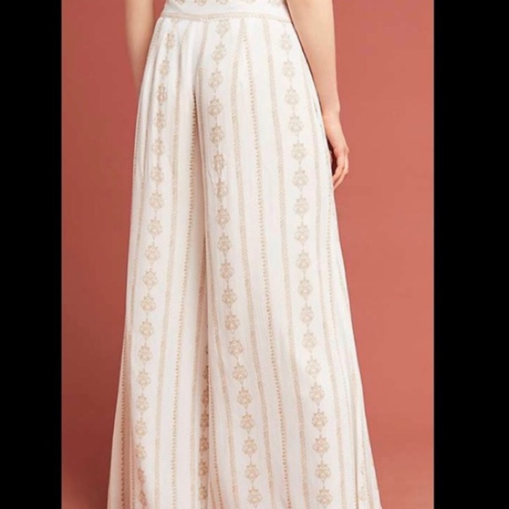 Anthropologie Farm Rio Everly Tie Front Pants - Picture 2 of 5